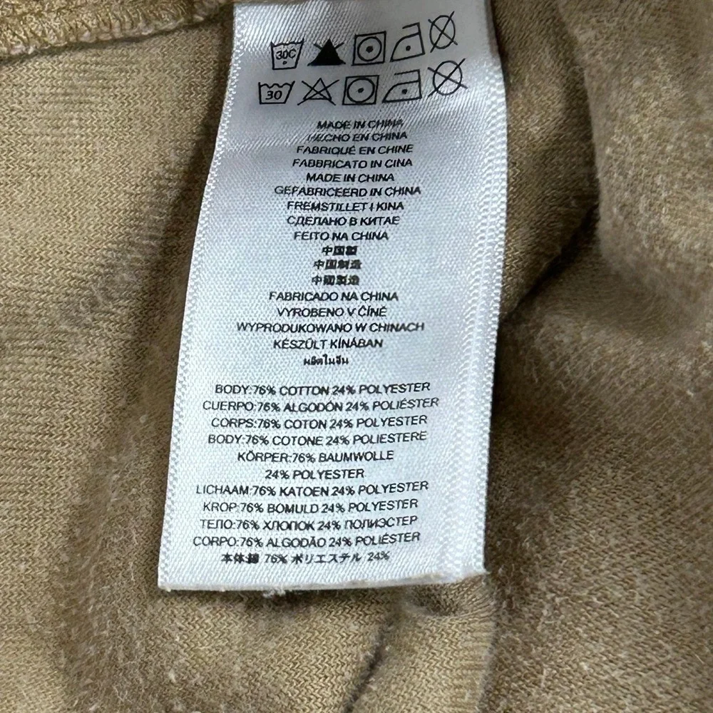 Michael Kors Pants Womens Size M Tan Velour Wide Leg Lounge Athleisure Casual